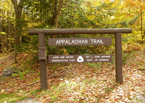 Access point to Appalachian Trail near Simon's Rock