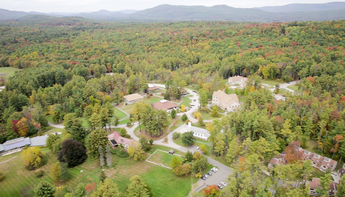 Aerial view of the Simon's Rock campus